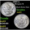 Image 1 : 1897-s Morgan Dollar $1 Grades Select Unc