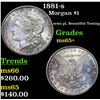 Image 1 : 1881-s Morgan Dollar $1 Grades GEM+ Unc