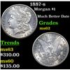 Image 1 : 1887-s Morgan Dollar $1 Grades Select Unc