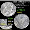 Image 1 : 1884-o Mint Error Morgan Dollar $1 Grades GEM Unc