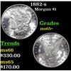 Image 1 : 1882-s Morgan Dollar $1 Grades GEM+ Unc