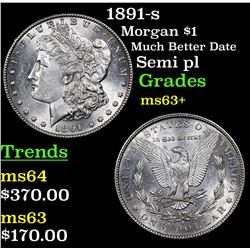 1891-s Morgan Dollar $1 Grades Select+ Unc