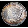Image 2 : 1884-o Rainbow Toned Morgan Dollar $1 Grades Choice+ Unc