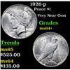 Image 1 : 1926-p Peace Dollar $1 Grades Choice+ Unc