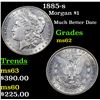 Image 1 : 1885-s Morgan Dollar $1 Grades Select Unc