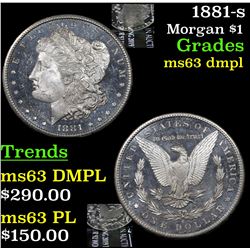 1881-s Morgan Dollar $1 Grades Select Unc DMPL
