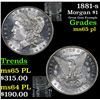 Image 1 : 1881-s Morgan Dollar $1 Grades GEM Unc PL