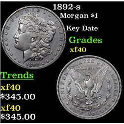 1892-s Morgan Dollar $1 Grades xf