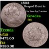 Image 1 : 1803 Draped Bust Large Cent 1c Grades f+