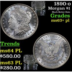 1890-o Morgan Dollar $1 Grades Select Unc+ PL