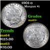 Image 1 : 1901-o Morgan Dollar $1 Grades Select+ Unc