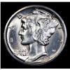 Image 2 : 1935-d Mercury Dime 10c Grades Select Unc