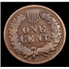 Image 3 : 1873 closed 3 Indian Cent 1c Grades f+