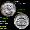 Image 1 : 1949-s Franklin Half Dollar 50c Grades Select+ Unc