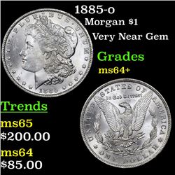 1885-o Morgan Dollar $1 Grades Choice+ Unc