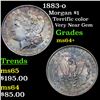 Image 1 : 1883-o Morgan Dollar $1 Grades Choice+ Unc