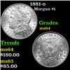 Image 1 : 1881-o Morgan Dollar $1 Grades Choice Unc