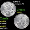 Image 1 : 1900-o Morgan Dollar $1 Grades Select Unc