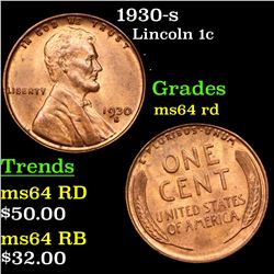 1930-s Lincoln Cent 1c Grades Choice Unc RD