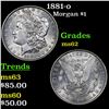 Image 1 : 1881-o Morgan Dollar $1 Grades Select Unc