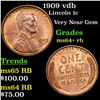 Image 1 : 1909 vdb Lincoln Cent 1c Grades Choice+ Unc RB