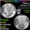 Image 1 : ***Auction Highlight*** 1890-s Morgan Dollar $1 Graded Choice+ Unc By USCG (fc)