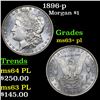 Image 1 : 1896-p Morgan Dollar $1 Grades Select Unc+ PL