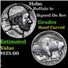 Hobo Buffalo Nickel 5c Grades Hand Carved