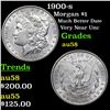 Image 1 : 1900-s Morgan Dollar $1 Grades Choice AU/BU Slider