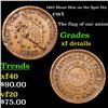 1863 Shoot Him on the Spot Dix Civil War Token 1c Grades xf details