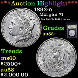 ***Auction Highlight*** 1893-o Morgan Dollar $1 Graded Choice AU/BU Slider+ By USCG (fc)