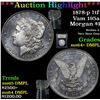 Image 1 : ***Auction Highlight*** 1878-p 7tf Vam 195a Morgan Dollar $1 Graded Choice Unc+ DMPL By USCG (fc)