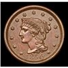 Image 2 : ***Auction Highlight*** 1850 Braided Hair Large Cent 1c Graded Select+ Unc BN By USCG (fc)