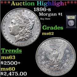 ***Auction Highlight*** 1896-s Morgan Dollar $1 Graded Select Unc By USCG (fc)