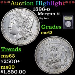 ***Auction Highlight*** 1896-o Morgan Dollar $1 Graded Select Unc By USCG (fc)