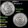 Image 1 : 1888-o Morgan Dollar $1 Grades Select+ Unc