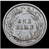 Image 3 : 1896-p Barber Dime 10c Grades vf++