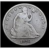 Image 2 : 1876-cc Seated Half Dollar 50c Grades f+