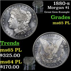 1880-s Morgan Dollar $1 Grades GEM Unc PL