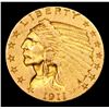 Image 2 : 1911-p Gold Indian Quarter Eagle $2 1/2 Grades Select AU