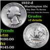 Image 1 : 1932-d Washington Quarter 25c Grades vf details