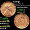 Image 1 : 1910-p Lincoln Cent 1c Grades Choice+ Unc RB