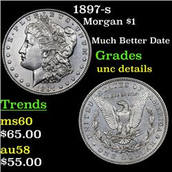 1897-s Morgan Dollar $1 Grades Unc Details