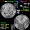 Image 1 : ***Auction Highlight*** 1885-p Morgan Dollar $1 Graded Choice Unc+ DMPL By USCG (fc)