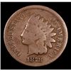 Image 2 : 1878 Indian Cent 1c Grades f, fine