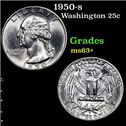 1950-s Washington Quarter 25c Grades Select+ Unc
