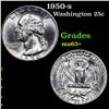 Image 1 : 1950-s Washington Quarter 25c Grades Select+ Unc