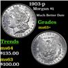 Image 1 : 1903-p Morgan Dollar $1 Grades Select+ Unc