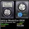 Image 1 : 1952-p Wash/Car Old Commem Half Dollar 50c Graded ms64 By PCGS