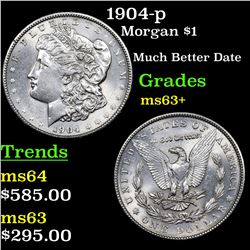 1904-p Morgan Dollar $1 Grades Select+ Unc